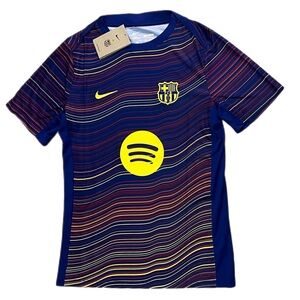 Nike Men's 2025/26 FC Barcelona Academy Pro Home Pre-Match Top Size Small Blue